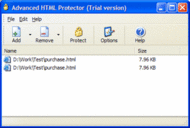 Advanced HTML Protector screenshot